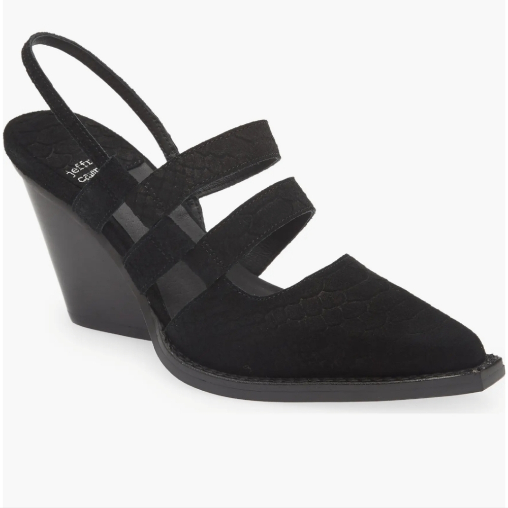 Jeffrey Campbell Caroline Pointed Toe Slingback Pump